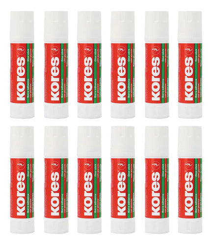 Pegante Barra Adhesivo Kores 20g Caja C/12 Pz