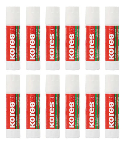 Pegante Barra Adhesivo Kores 20g Caja C/12 Pz