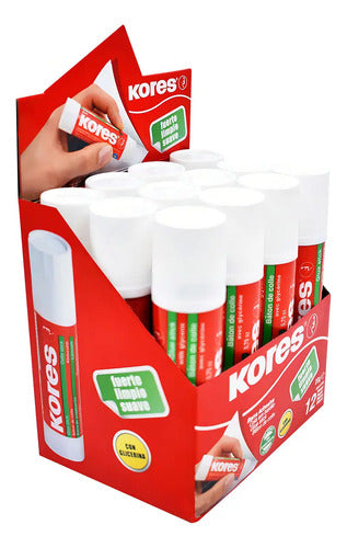 Pegante Barra Adhesivo Kores 20g Caja C/12 Pz