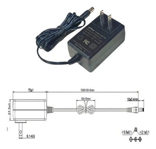 Dahua Pfm320-020us Fuente De Alimentación 12v 2a Ul