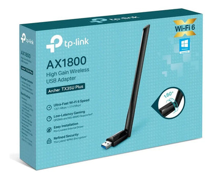 Tp-link Adaptador De Red Usb Archer Tx35u Plus 1.800mbit/s