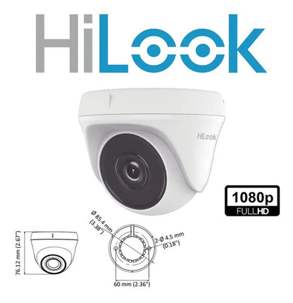 Camara Domo Hilook 1080p 2mp Full Hd / Thc-t120-pc Blanco Blanco