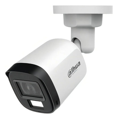 Cámara Bala Dahua 2mp Con Micrófono Y Visión Nocturna De 30m Blanco