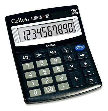 Calculadora Celica Ca-351a Semi Escritorio 10 Dígitos /vc Negro