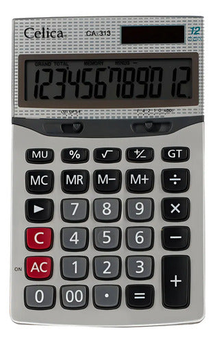 Calculadora Celica Semi Escritorio Ca-313 Gris Gris