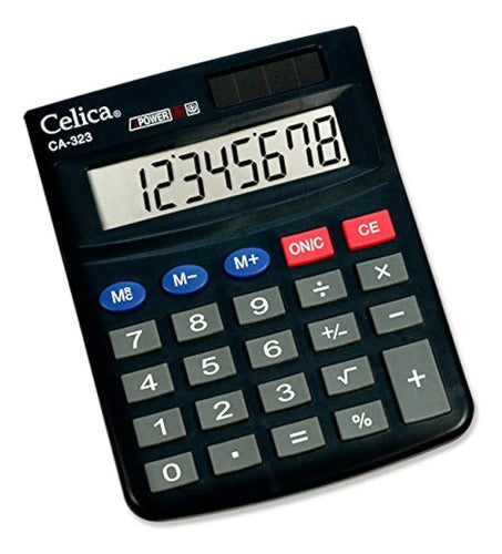 Calculadora Celica Semi Escritorio 8 Digitos Negro