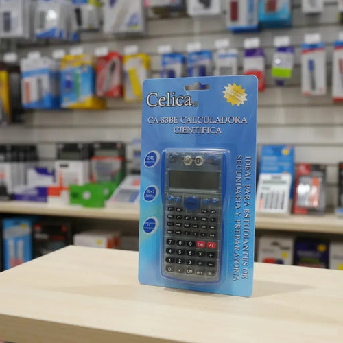 Calculadora Científica Celica Ca-83 Az 240 Funciones Azul Azul