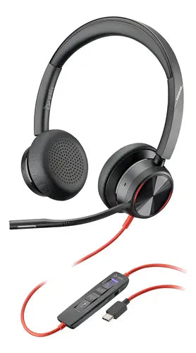 Poly Audífonos Blackwire 8225, Alámbrico, Usb 8x225aa Usb-c Negro