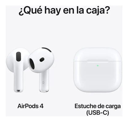 Apple AirPods (4ta. Generación), Inalámbrico, Bluetooth Blanco
