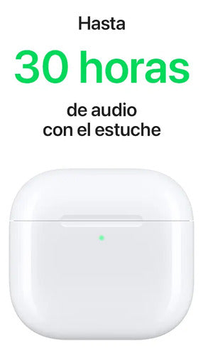 Apple AirPods (4ta. Generación), Inalámbrico, Bluetooth Blanco