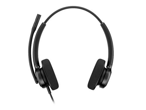 Diadema Poly Mission 425 Stereo Usb-c/a Wired Headset Classic Cushion Foam Con Cancelacion De Ruido Negro