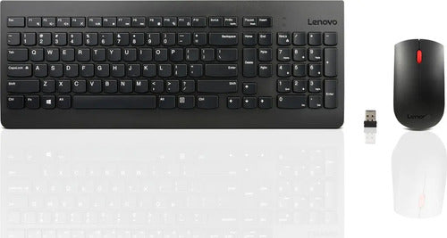 Kit De Teclado Y Mouse Inalámbrico Lenovo Essential Gen2 Mouse Negro Teclado Negro