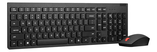 Kit De Teclado Y Mouse Inalámbrico Lenovo Essential Gen2 Mouse Negro Teclado Negro