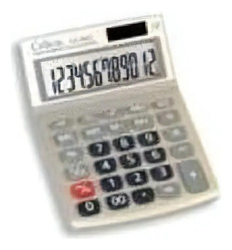 Calculadora Semi-escritorio Celica Ca-2633 Plateado Plateado
