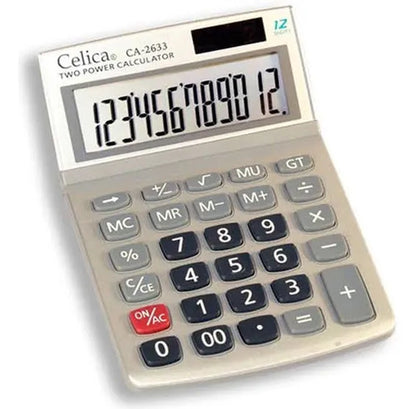 Calculadora Semi-escritorio Celica Ca-2633 Plateado Plateado