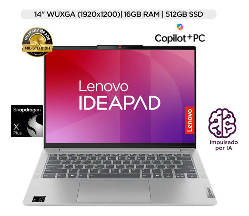Laptop Lenovo Ideapad Slim 5 14q8x9 Wuxga 16gb, 512gb X Gris