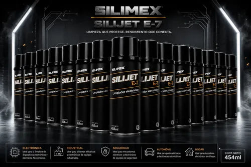 Limpiador Eléctrónico Aerosol Silijet E-7 Plus Pack 15 Unid