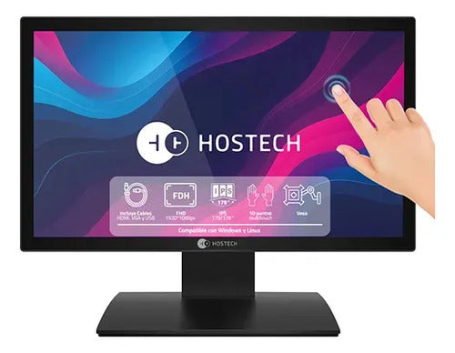 Monitor Touch 18.5 Ht400-1 Fhd Negro Hostech