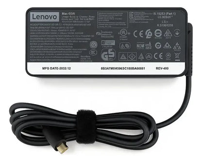 Lenovo Cargador Para Laptop 4x20m26268, 20v, 65w Negro