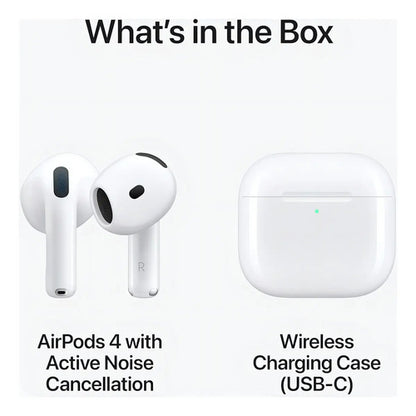 Auriculares Apple AirPods 4ta Generación Cancelación Ruido Blanco
