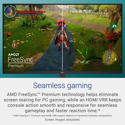 Monitor Gaming Dell 27 Fhd 240hz, Ips, Amd Freesync, 2x Hdmi Negro