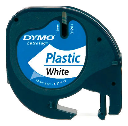 Etiquetas Dymo 91331 Plástico Blanco 12mm X 4m Blanco
