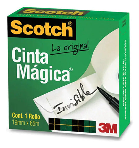 Cinta Mágica Adhesiva 810 19mm X 65m 3m 8101865