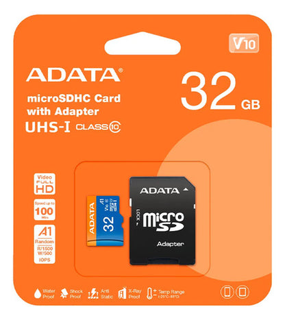 Memoria Flash Adata Ausdh32guicl10a1-ra1 32gb Microsdhc Uhsi