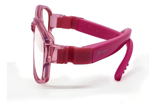 Lentes Protección Luz Azul Vorago Kg-200-pk Protección Uv Infantil Rosa