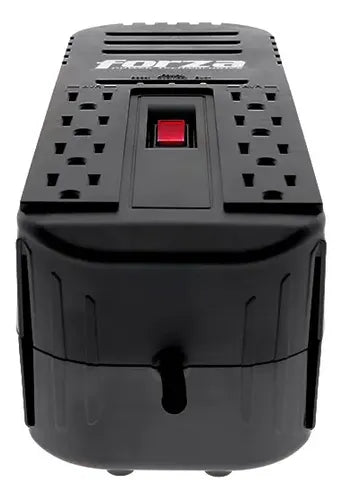 Regulador De Voltaje Forza 120v 1100w 2200va 8 Contactos Negro