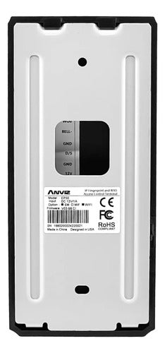 Control De Acceso Y Asistencia Anviz An-ep30-wifi Huella Negro