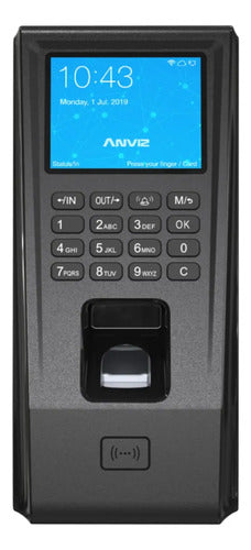 Control De Acceso Y Asistencia Anviz An-ep30-wifi Huella Negro