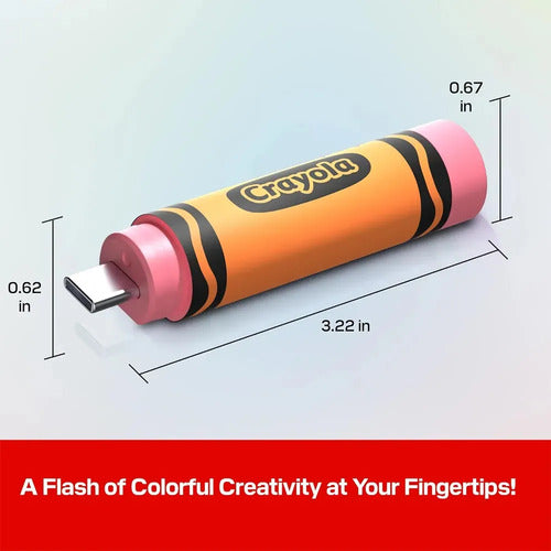 Unidad Flash Sandisk Crayola Mango Tango De 64 Gb Naranja