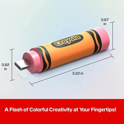 Unidad Flash Sandisk Crayola Mango Tango De 64 Gb Naranja