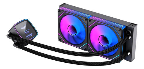 Cooler Líquido Aio Para Computadora Naceb Na-0655n Negro
