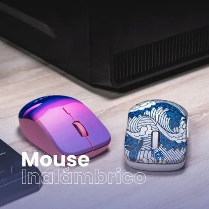 Naceb Mouse Inalámbrico Na-0138b Rosa 3 Botones Rosa