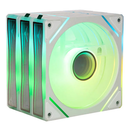 Ventilador Gamer Argb 120mm Gaming Naceb Na-0650 Blanco