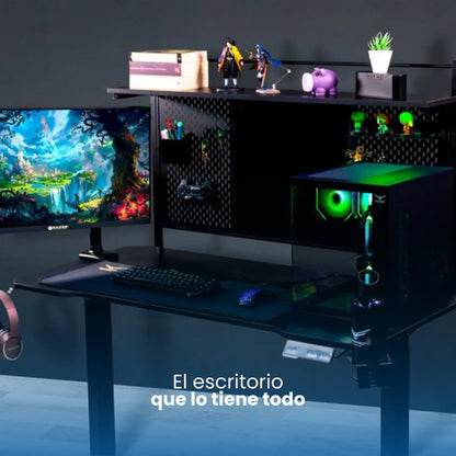 Escritorio Naceb Na-0647 Gamer Negro  1.18 Mx 1.20 M Negro