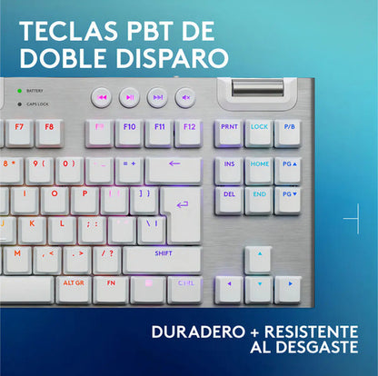 Teclado Logitech G915 X Tkl White 920-012732 Blanco Inglés Us