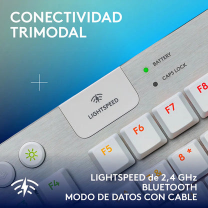 Teclado Logitech G915 X Tkl White 920-012732 Blanco Inglés Us