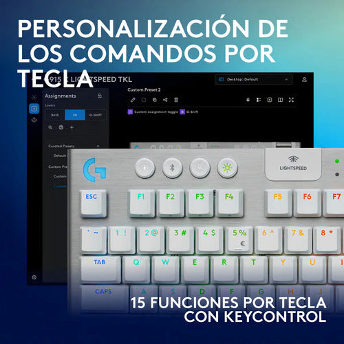 Teclado Logitech G915 X Tkl White 920-012732 Blanco Inglés Us