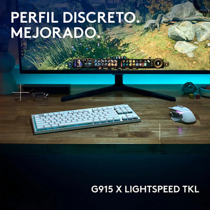 Teclado Logitech G915 X Tkl White 920-012732 Blanco Inglés Us