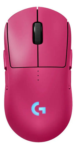 Mouse Gamer Logitech G Inalámbrico Pro 2 Lightspeed Magenta Rojo