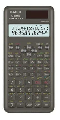 Calculadora Cientifica Casio Fx-991ms 2nd Ed. 401 Funciones Negro