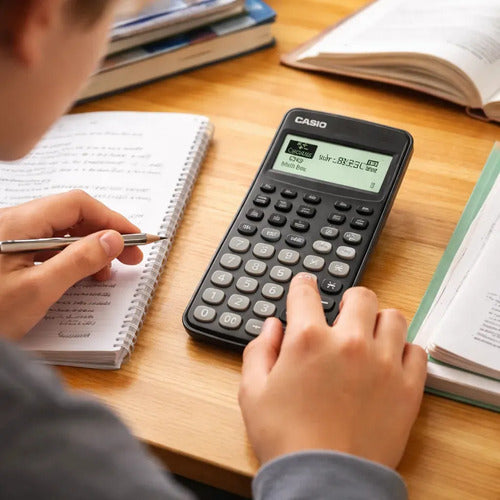 Calculadora Científica Casio Fx-82cw Classwiz 290 Funciones Negro