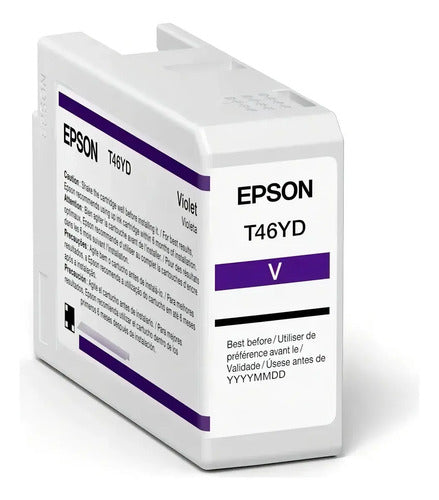Cartucho De Tinta Epson T46yd00 Color Violeta De 50 Ml