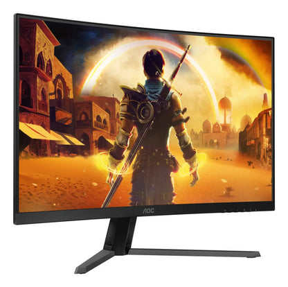 Monitor Curvo Aoc C32g42ze Led Va 31.5  Fhd 260hz Negro/rojo Negro