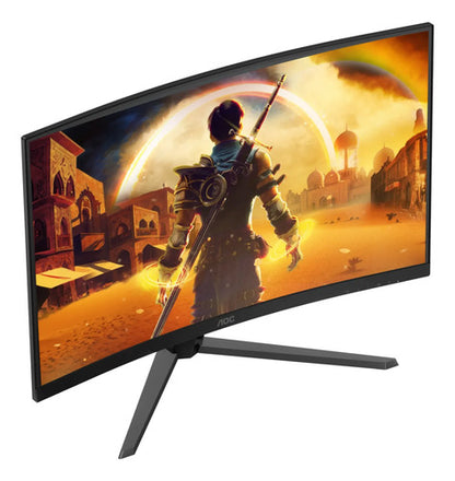 Monitor Curvo Aoc C32g42ze Led Va 31.5  Fhd 260hz Negro/rojo Negro
