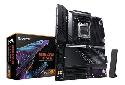 Tarjeta Madre Gigabyte B850 Aorus Elite Wifi7 Am5 Ddr5 8200 Negro