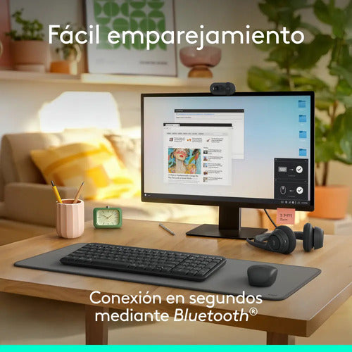 Teclado Logitech K250, Inalámbrico, Bluetooth, Negro Español Negro Español España